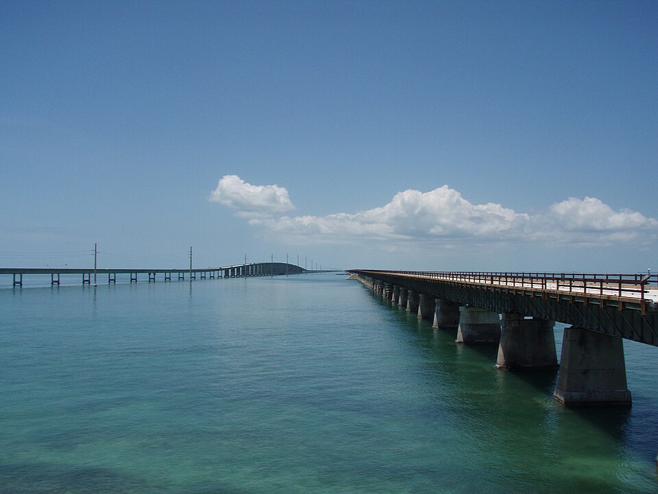 Seven Mile Bridge in Marathon, Florida