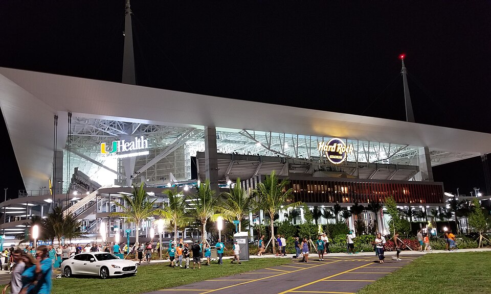 Hard Rock Stadium in Miami Gardens, Florida